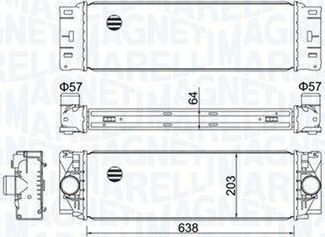 Интеркулер Magneti Marelli. Артикул 351319204760