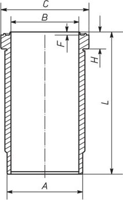 Гильза цилиндра Mahle. Артикул 227 WN 67 01