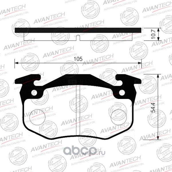 Колодки тормозные (Avantech) Avantech. Артикул AV048