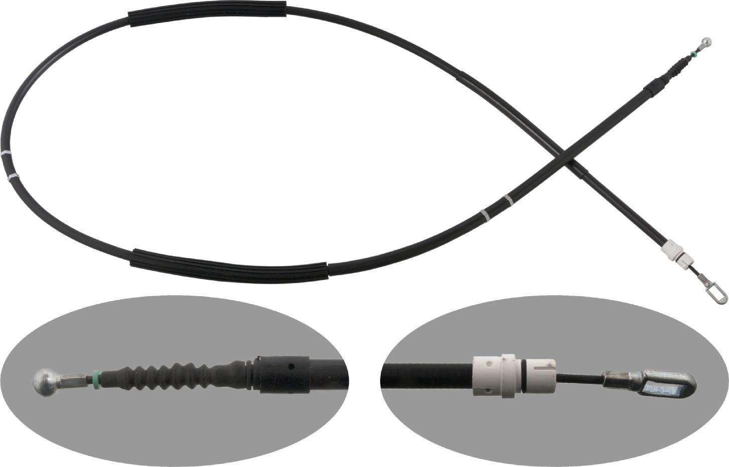 Трос ручника (тросик ручного тормоза) Febi Bilstein. Артикул 100563