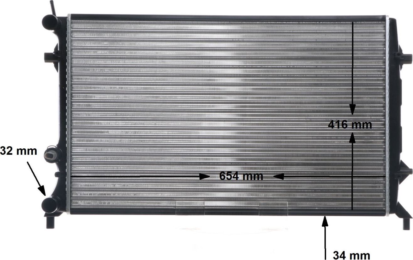 Радиатор охлаждения двигателя Mahle Behr. Артикул CR 816 000S
