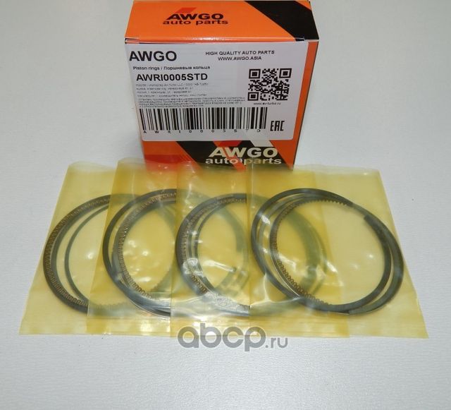 Компл. колец STD на 4 поршня AWRI0005STD (Awgo). Артикул AWRI0005STD