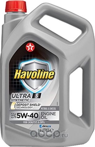 Масло моторное TEXACO Havoline Ultra S 5W-40 4л.. Артикул 801339MHE