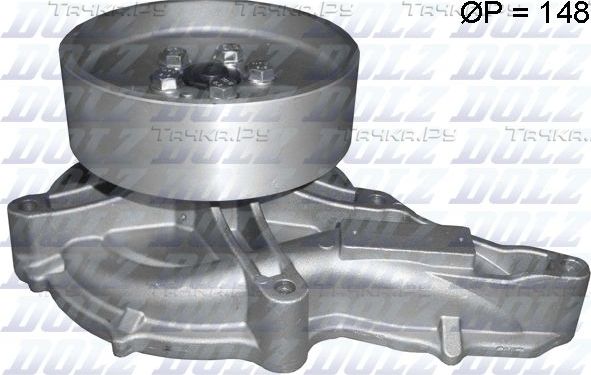 Помпа (водяной насос) Dolz для Volvo  FM9 2001-2005. Артикул R612