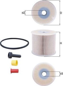 Топливный фильтр Mahle. Артикул KX 85D