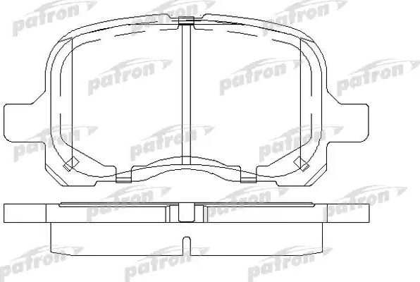Тормозные колодки Patron. Артикул PBP1458