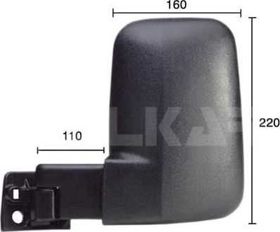 Зеркало боковое Alkar левое для Ford Transit IV 1985-1992. Артикул 9261961