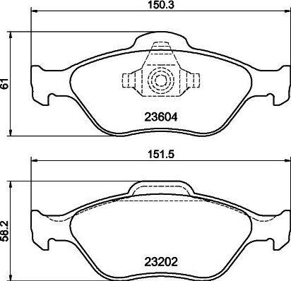 Тормозные колодки Hella Pagid NAO. Артикул 8DB 355 027-761