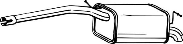 Глушитель Bosal для Volkswagen Caddy III 2004-2010. Артикул 233-405