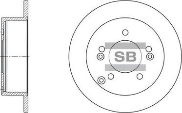 Тормозной диск Sangsin Hi-Q. Артикул SD1024