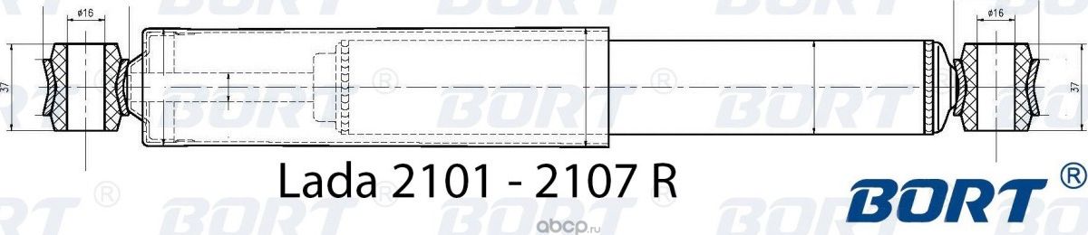 АМОРТИЗАТОР ГАЗОМАСЛЯНЫЙ (Bort). Артикул G11240007