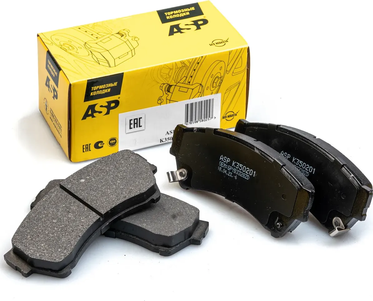 Передние тормозные колодки для а/м Mazda 6 07 (ASP). Артикул K350201