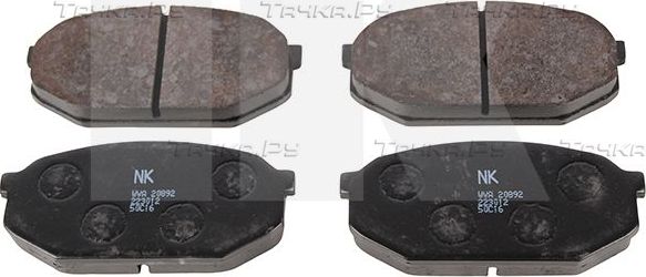 Тормозные колодки NK для Mitsubishi Sapporo I 1982-1983. Артикул 223012