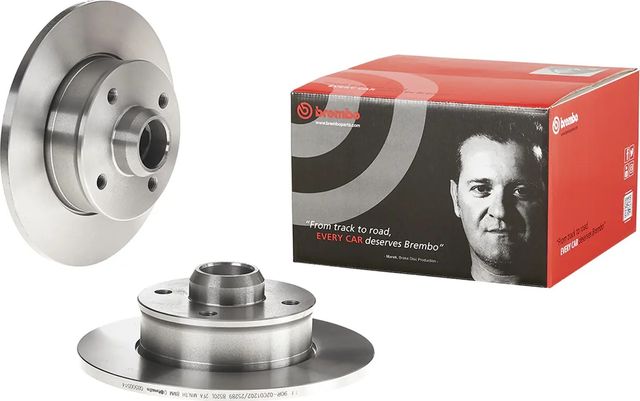 Тормозной диск Brembo задний для Volkswagen Corrado 1988-1995. Артикул 08.5005.14