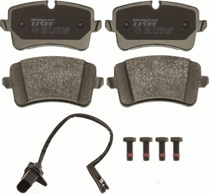 Тормозные колодки TRW COTEC задние для Audi SQ5 I (8R) 2012-2015. Артикул GDB1902