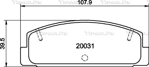 Тормозные колодки Nisshinbo задние для Mazda 323 VI (BJ) 1998-2004. Артикул NP5004
