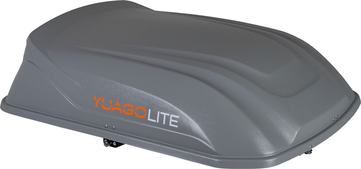 Автомобильный бокс Yuago Lite (тиснение) серый (250 л, 110х84х33 см). Артикул 2000000006703