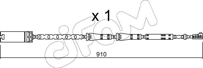 Датчик износа тормозных колодок  Metelli. Артикул SU.282