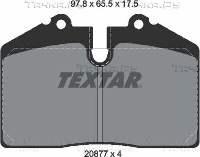 Тормозные колодки Textar Q+. Артикул 2087709