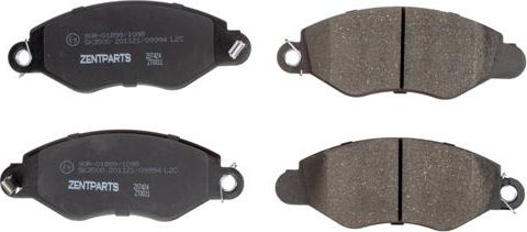 Тормозные колодки Zentparts. Артикул Z07424