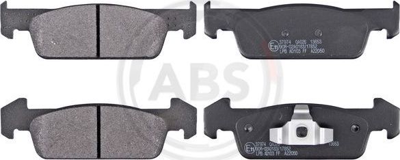 Тормозные колодки ABS передние для Dacia Sandero II 2012-2026. Артикул 37974