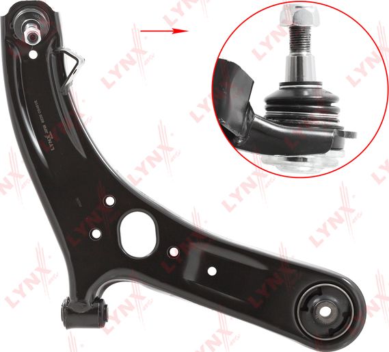 Рычаг передней подвески LYNXauto правый нижний для Kia Rio III 2011-2017. Артикул C5481R