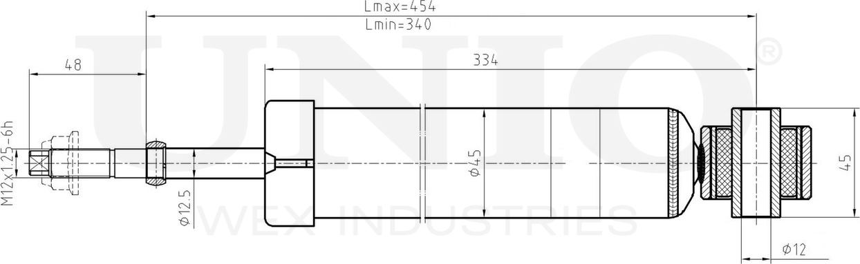 Амортизатор подвески (Unio). Артикул SAB-10687