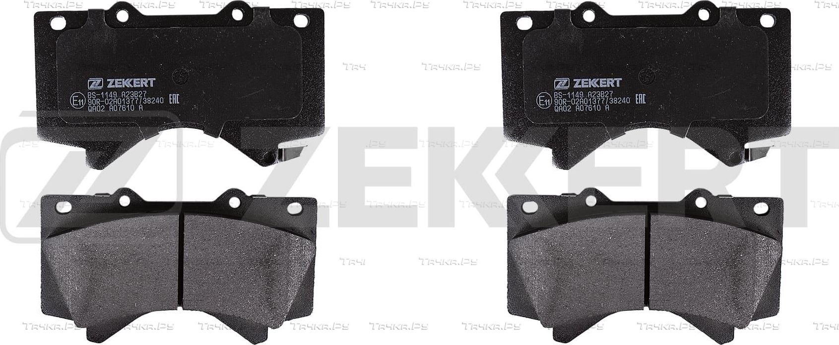 Тормозные колодки Zekkert передние для Toyota Sequoia II 2007-2026. Артикул BS-1149