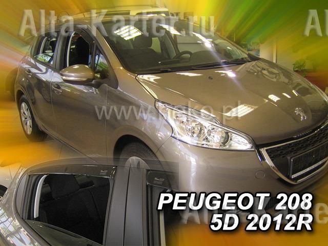Дефлекторы Heko для окон Peugeot 208 I 5-дв. 2012-2019. Артикул 26147