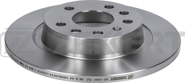 Тормозной диск Zekkert задний для Opel Vectra C 2002-2009. Артикул BS-5382