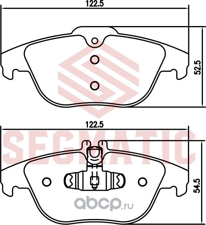 Колодка торм диск зад (Segmatic). Артикул SGBP2791