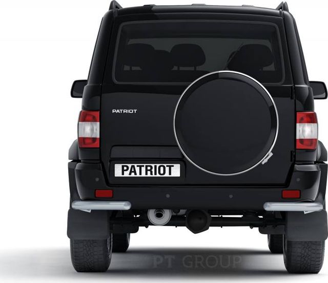 Защита PT Group заднего бампера угловая d=63 мм ИСКРА (ППК) для УАЗ Patriot I рестайлинг 2014-2026. Артикул UZP-14-330104.11