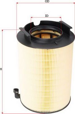 Воздушный фильтр Sakura для Volkswagen Eos I 2006-2015. Артикул A-31170