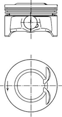 Поршень Kolbenschmidt. Артикул 99659610