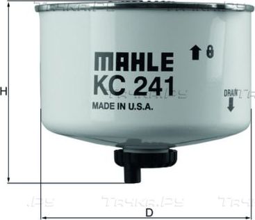 Топливный фильтр Mahle-Knecht. Артикул KC 241D