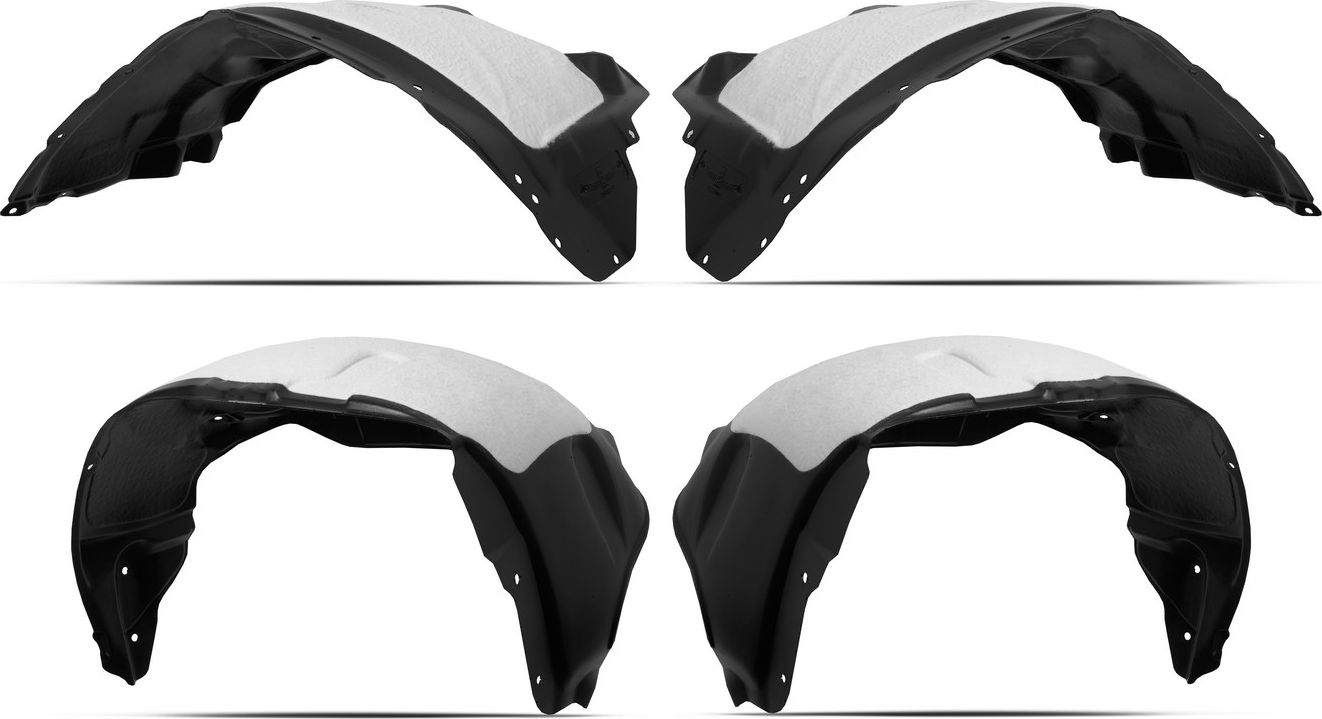 Подкрылки (локеры) TOTEM 4 части с шумоизоляцией для Toyota Land Cruiser 300 2021-2026. Артикул TOTEM.S.AN0122.000