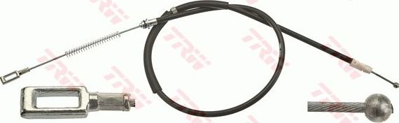 Трос ручника (тросик ручного тормоза) TRW. Артикул GCH727