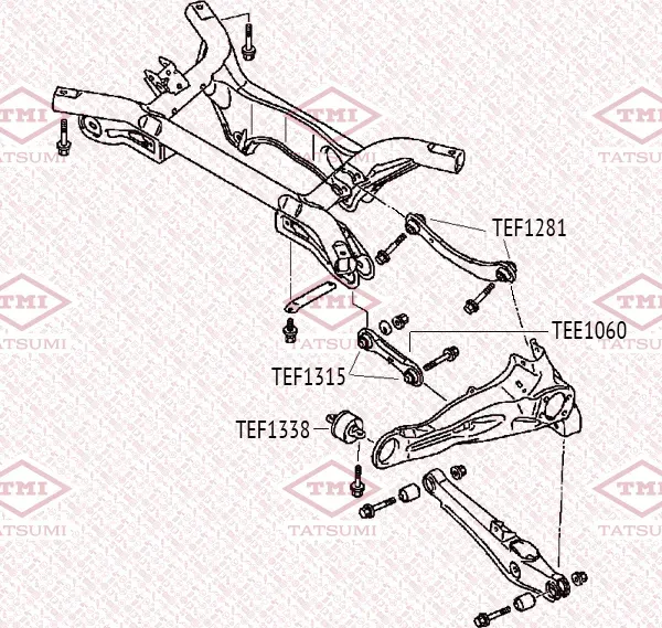 Рычаг задней подвески левый/правый (Tatsumi). Артикул TEE1060