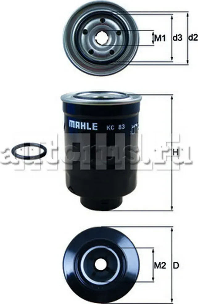 Фильтр топливный TOYOTA/MAZDA D/TD (Mahle/Knecht). Артикул KC83