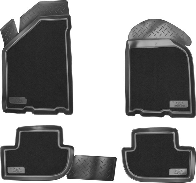 Коврики комбинированные Норпласт для салона Lada (ВАЗ) 2114 2001-2013. Артикул NPL-Po-94-15-CM