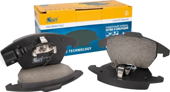 Колодки тормозные VAG OCTAVIA/POLO 01- 1.4/1.6/1.8 перед. (Kraft). Артикул KT091462