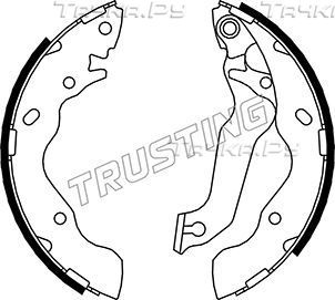 Тормозные колодки Trusting задние для Hyundai Lantra I 1990-1995. Артикул 046.206