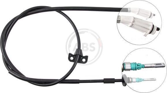 Трос ручника (тросик ручного тормоза) ABS. Артикул K19086