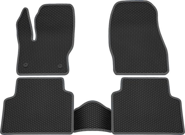 Коврики Rezkon EVA для салона Ford Kuga II 2012-2016 Серый кант. Артикул 9016020102