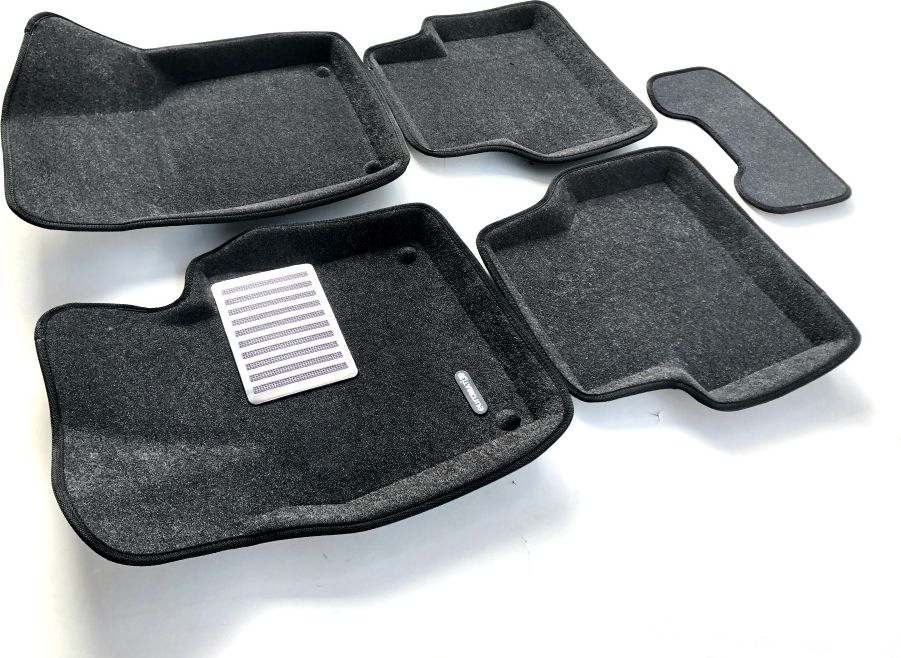 Коврики текстильные Euromat 3D Lux для салона Volkswagen Tiguan 2007-2011 Темно-серые. Артикул EM3D-005419G
