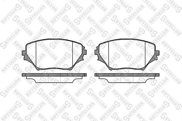 Тормозные колодки Stellox. Артикул 824 000B-SX