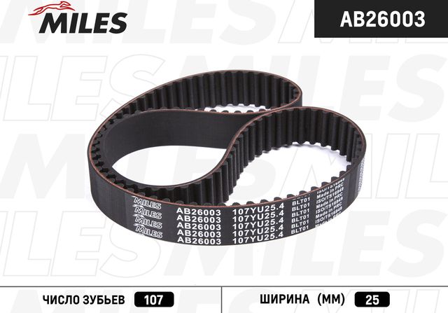 Ремень ГРМ Miles для Daewoo Matiz I 1998-2015. Артикул AB26003