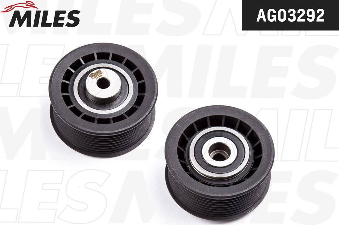 Направляющий (ведущий) ролик приводного поликлинового ремня Miles. Артикул AG03292