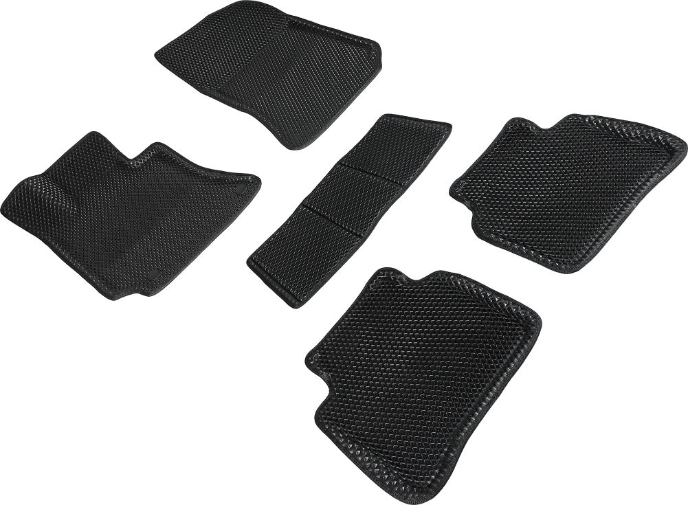 Коврики Seintex 3D EVA ромб для салона Mercedes-Benz E-Класс W212 2009-2012 ЧЕРНЫЕ. Артикул 95316