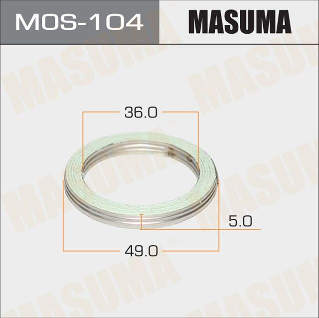 Кольцо уплотнительное (Masuma). Артикул MOS-104